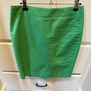 J. Crew Vibrant Green Pencil Skirt